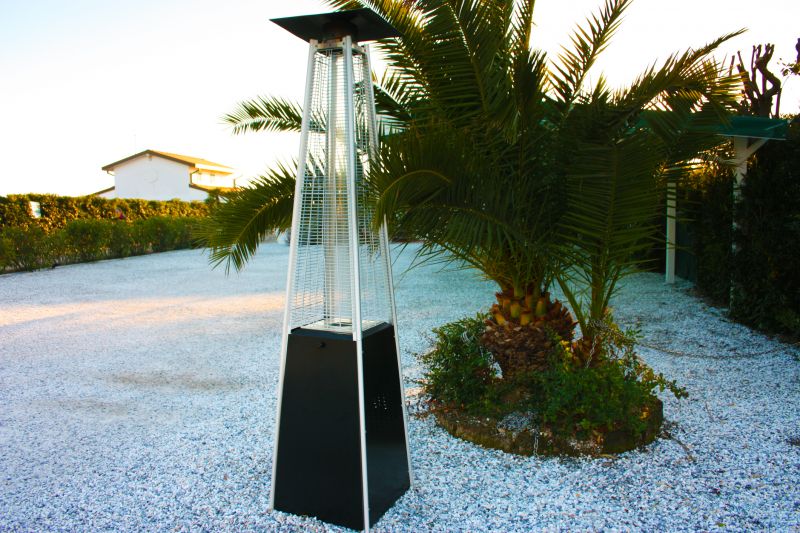 Heaters on a Commercial Patio